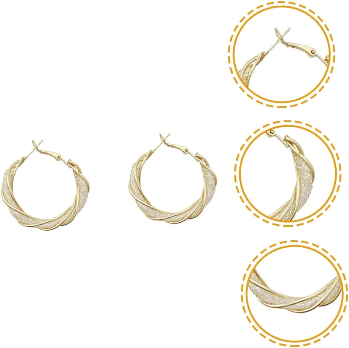 1 Pair Circle Hollow Earrings Jewelry for Women Earrings for Women Fashion Jewelry Prom Earrings Women