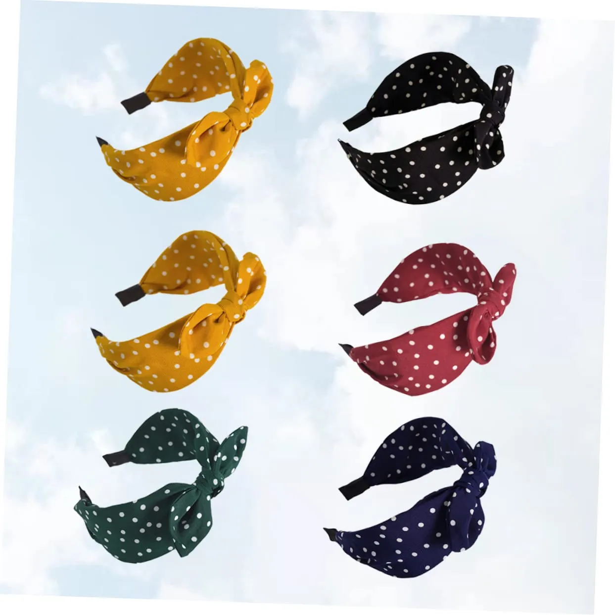 12pcs Knotted Hair Hoops Bowknot Headbands for Women Chic Patterned Headwraps Yellow Khaki Elegant Design for Daily Wear and Special Occasions