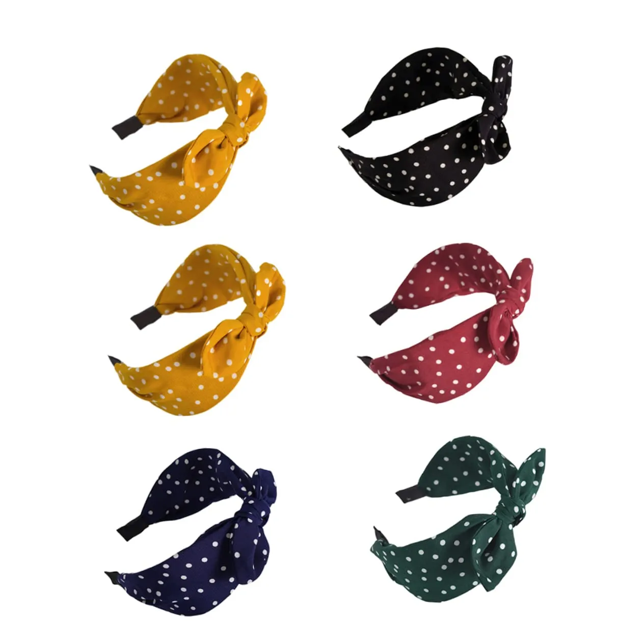 12pcs Knotted Hair Hoops Bowknot Headbands for Women Chic Patterned Headwraps Yellow Khaki Elegant Design for Daily Wear and Special Occasions