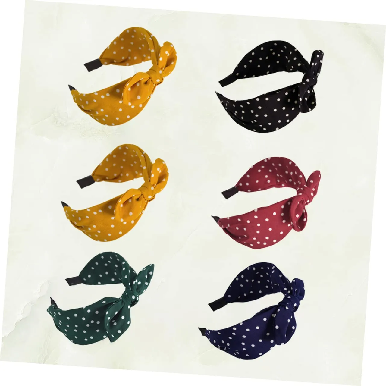 12pcs Knotted Hair Hoops Bowknot Headbands for Women Chic Patterned Headwraps Yellow Khaki Elegant Design for Daily Wear and Special Occasions