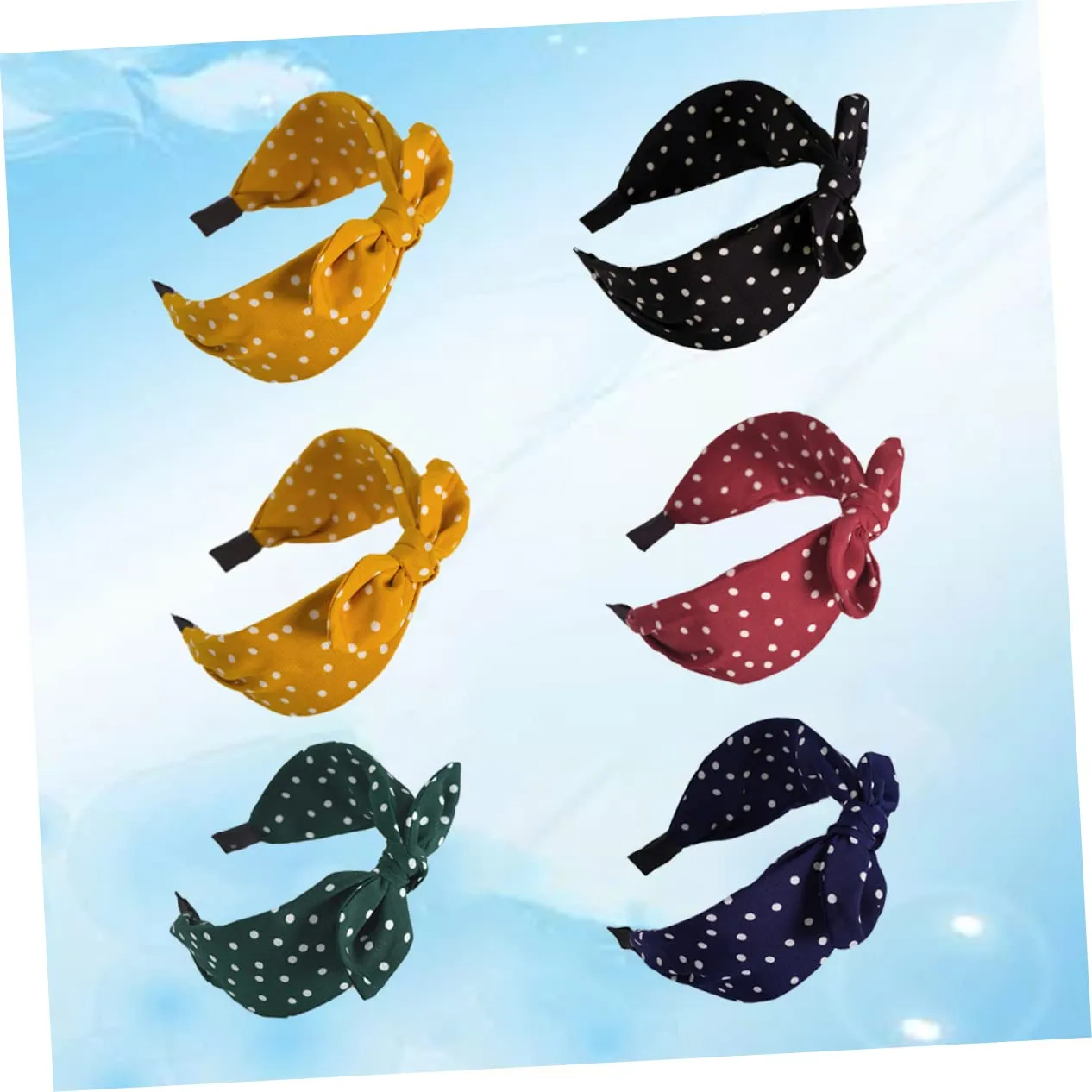 12pcs Knotted Hair Hoops Bowknot Headbands for Women Chic Patterned Headwraps Yellow Khaki Elegant Design for Daily Wear and Special Occasions