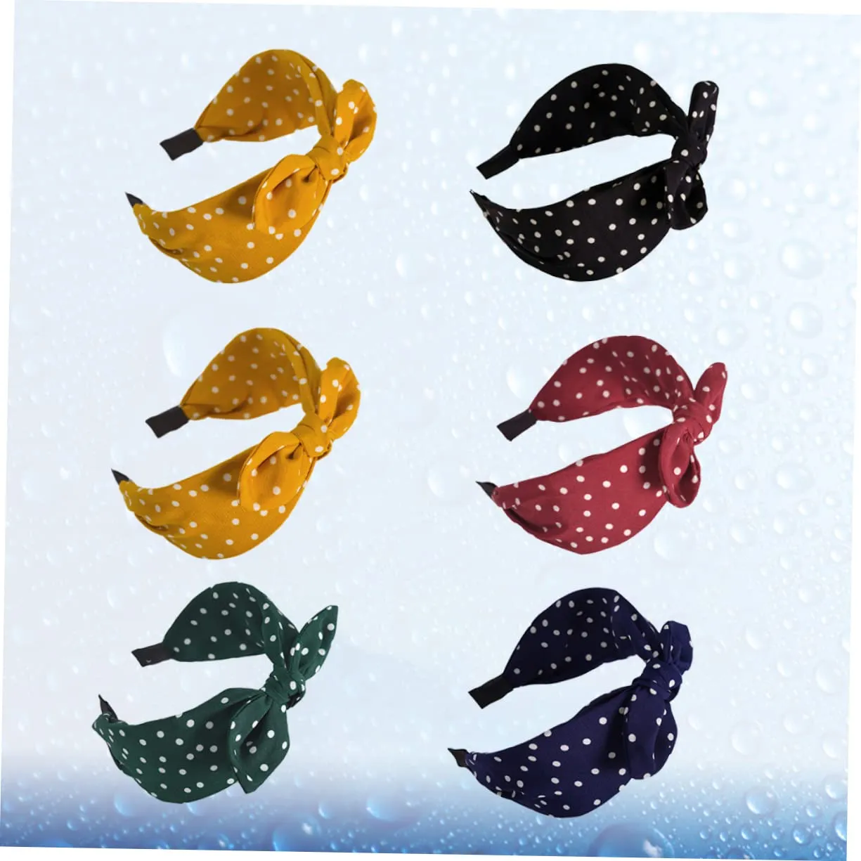 12pcs Knotted Hair Hoops Bowknot Headbands for Women Chic Patterned Headwraps Yellow Khaki Elegant Design for Daily Wear and Special Occasions
