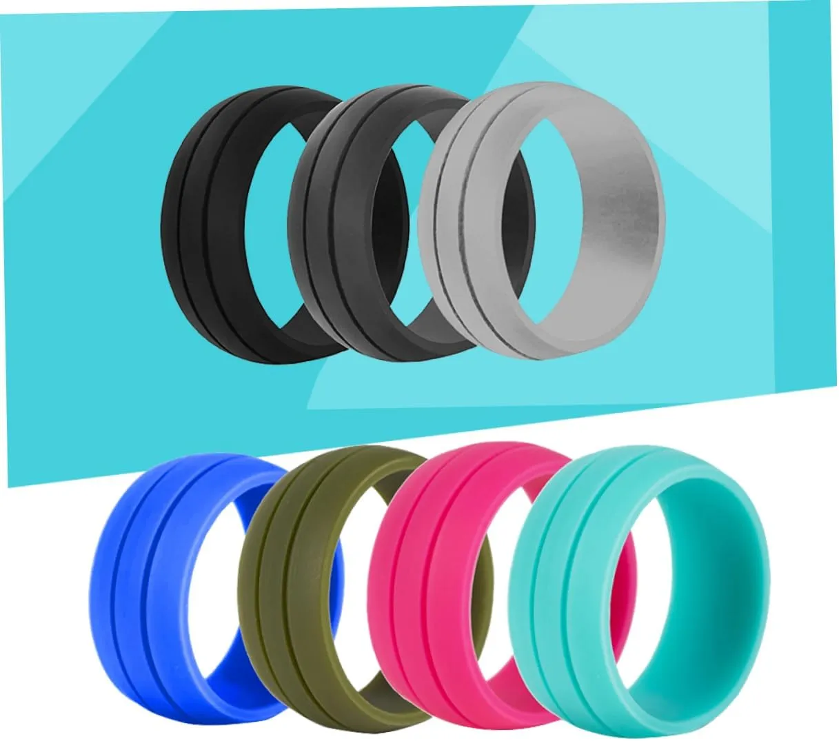 14 Pcs Women Wedding Ring Rubber Wedding Ring Wedding Rings Men Silicone Wedding Bands Men Ring
