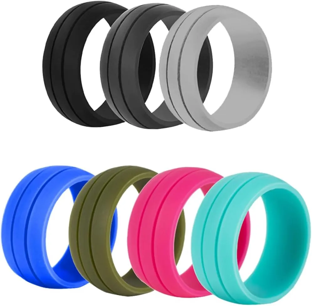 14 Pcs Women Wedding Ring Rubber Wedding Ring Wedding Rings Men Silicone Wedding Bands Men Ring