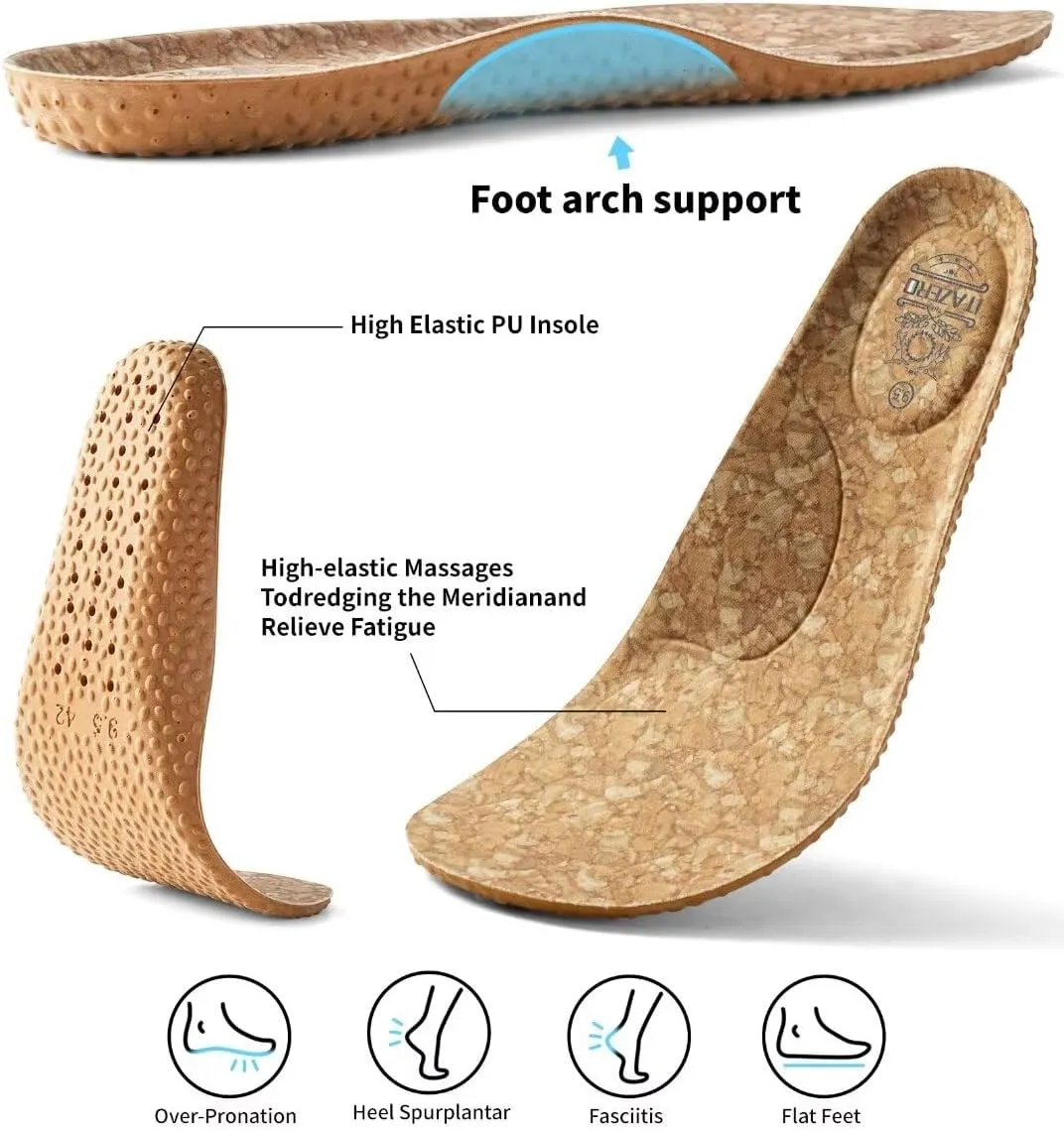 1TAZERO Wide-Shoes for Men - Toe-Box Walking Shoes with Arch Support
