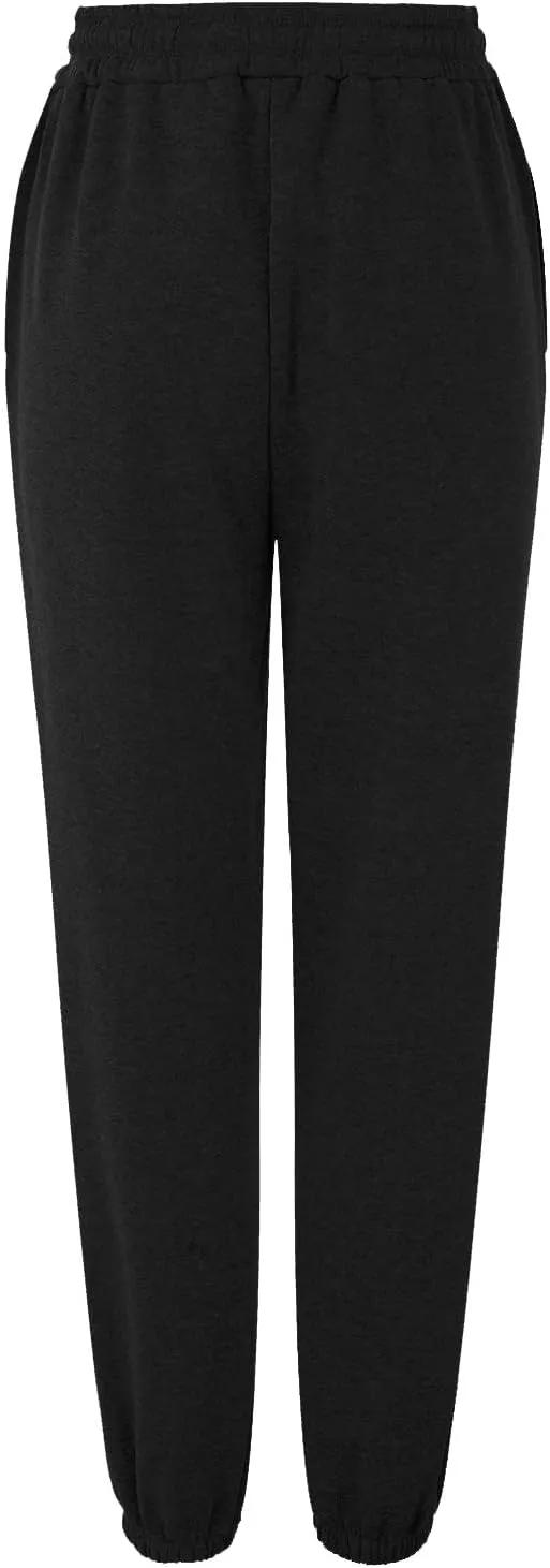 2023 Sweatpants for Women Trendy Plaid High Waist Wide Leg Pants Work Casual Loose Fit Fall Fleece Lounge Joggers