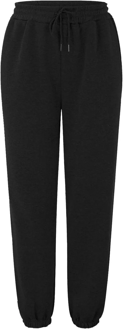 2023 Sweatpants for Women Trendy Plaid High Waist Wide Leg Pants Work Casual Loose Fit Fall Fleece Lounge Joggers