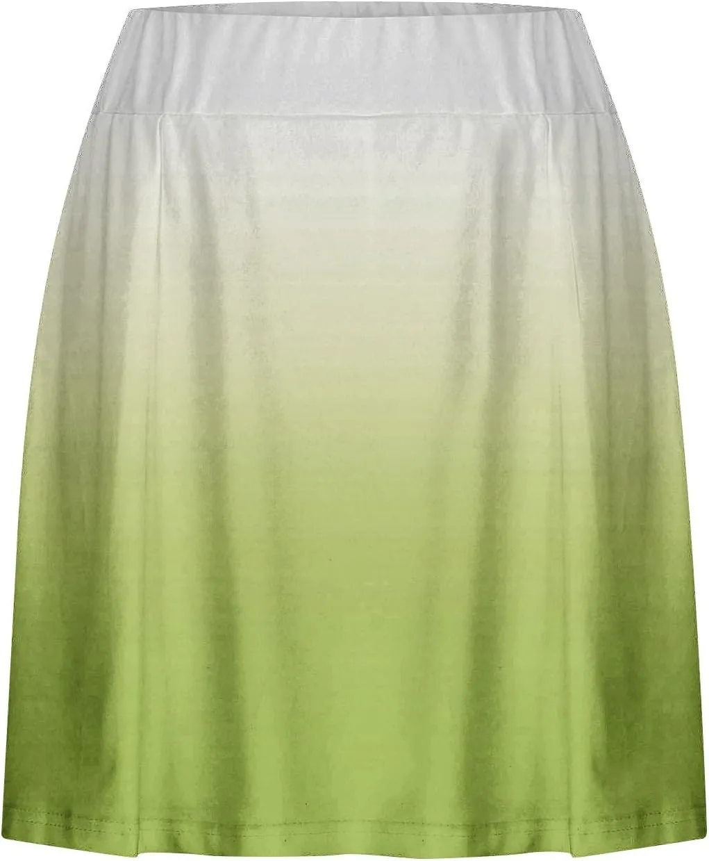 2025 Women Gradient Colour Skirt Shorts Ladies Pleated Tennis Skirts Short Regular Fit Fake Two Piece Half Trouser