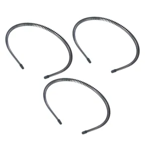 3pcs Squiggly Headband Iron Wire Hair Hoop No Crease Hair Clips for Thick Hair Styling Accessories for Women Men