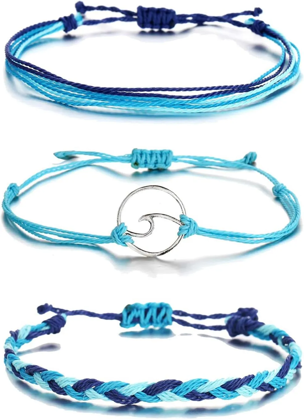 72ore Blue Bracelet Blue Friendship Bracelet Boho Bracelets for Women Beaded Bracelets Braided Bracelets Stackable Bracelets String Bracelet Boho Jewelry
