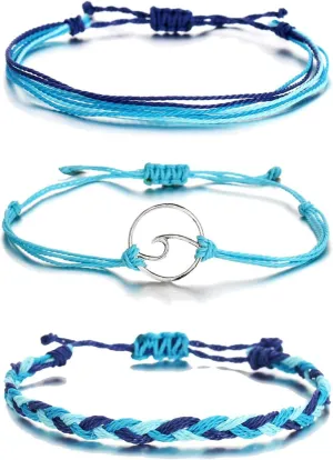 72ore Blue Bracelet Blue Friendship Bracelet Boho Bracelets for Women Beaded Bracelets Braided Bracelets Stackable Bracelets String Bracelet Boho Jewelry