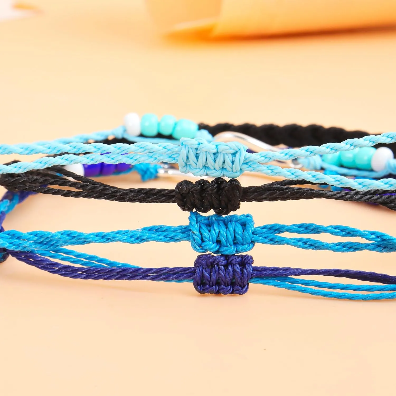 72ore Blue Bracelet Blue Friendship Bracelet Boho Bracelets for Women Beaded Bracelets Braided Bracelets Stackable Bracelets String Bracelet Boho Jewelry