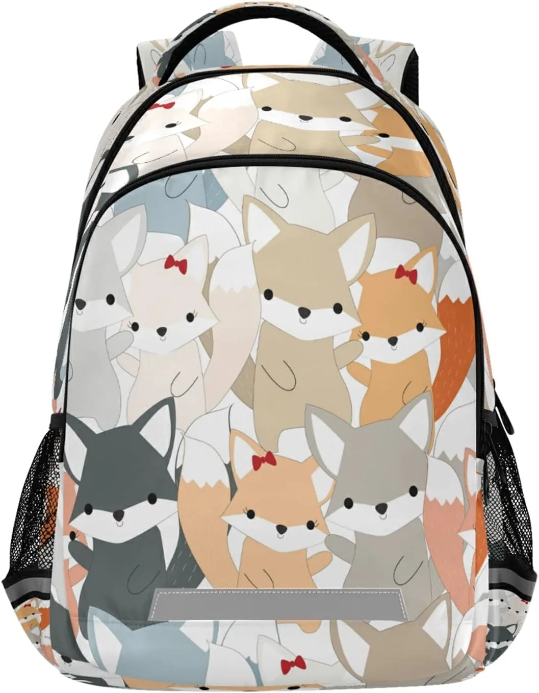 ALAZA Cute Fox Print Animal Backpack For women Bookbag Travel Daypack