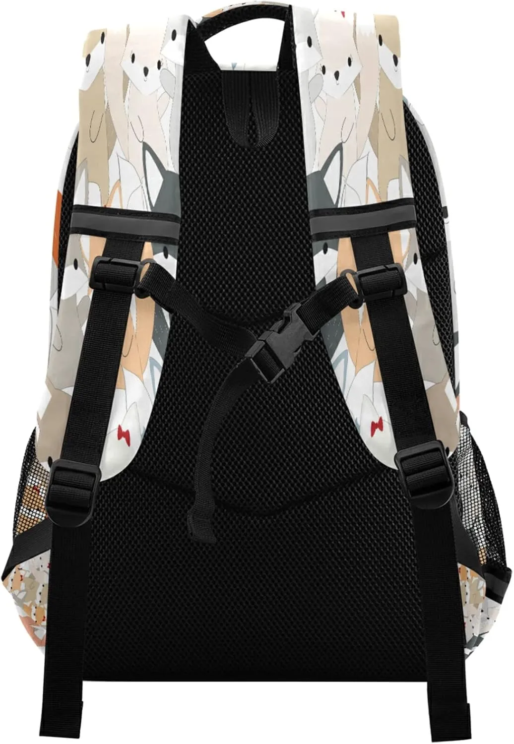 ALAZA Cute Fox Print Animal Backpack For women Bookbag Travel Daypack