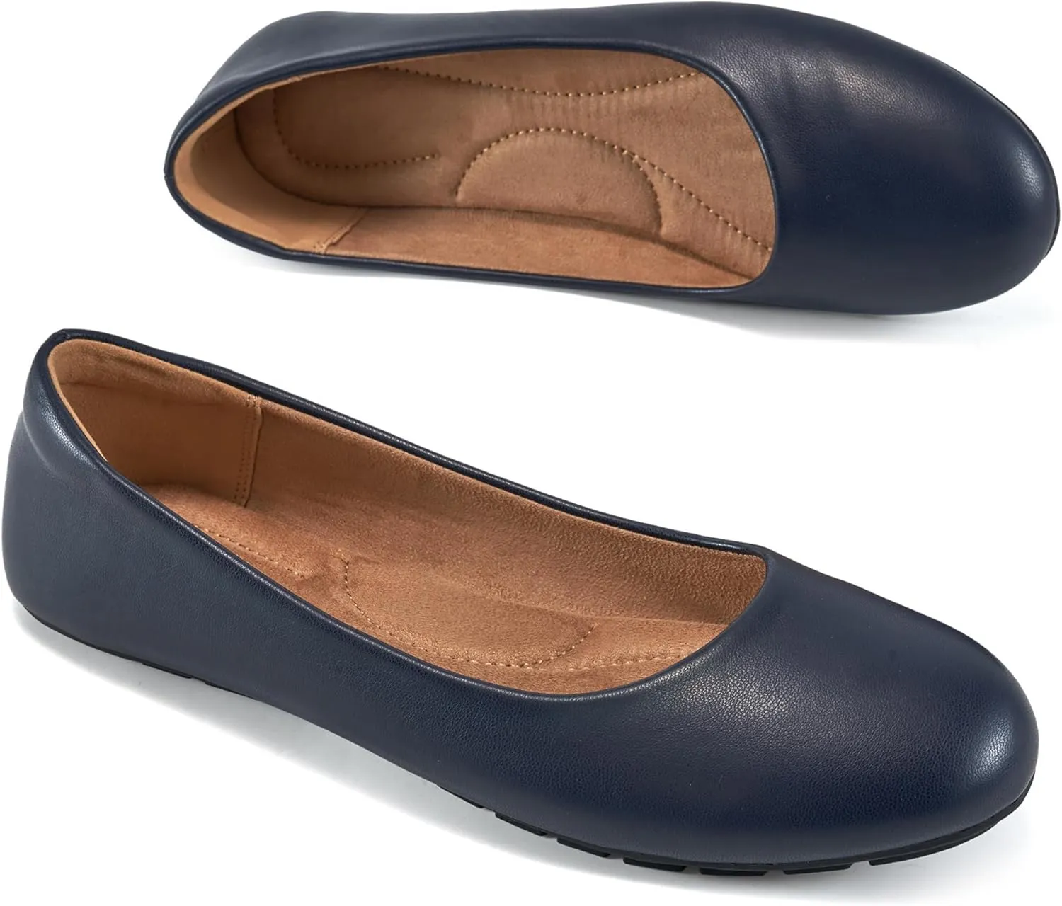 Aomigoct Flats for Women Ballets Shoes: Dress Slip Comfortable Work Flats for 2025 - Casual Ladies Wedding Walking Flat