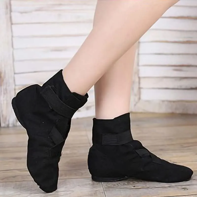 AOQUNFS Canvas Jazz Dance Boots Ballet Ballroom Practice Dancing Sneakers for Women