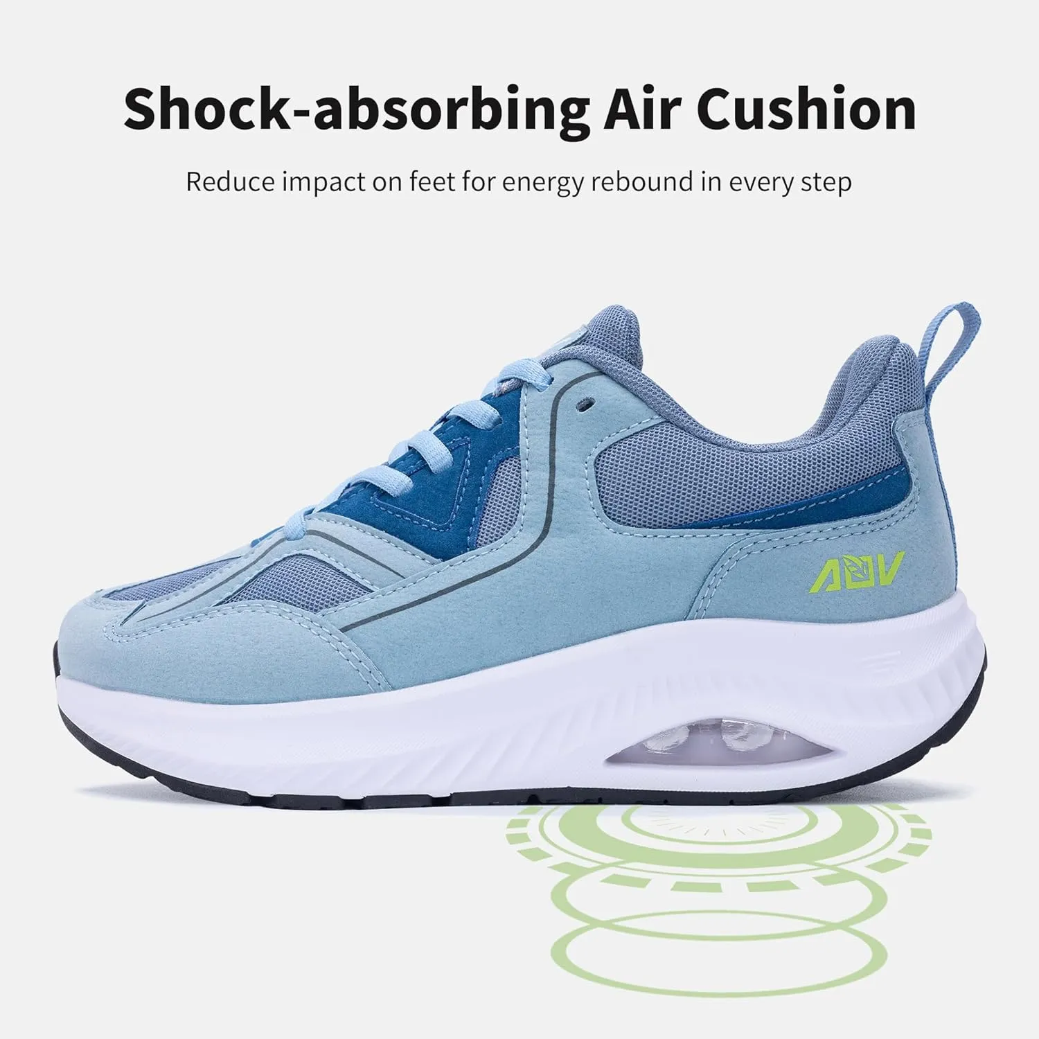 AOV Wide Toe Box Shoes Women Arch Support Walking Shoes for Plantar Fasciitis Orthotic Tennis Sneakers