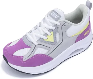 AOV Wide Toe Box Shoes Women Arch Support Walking Shoes for Plantar Fasciitis Orthotic Tennis Sneakers