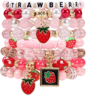 Ardorchid Game Day Bracelets Football Basketball Bracelets Tennis Baseball Stretchy Stackable Heishi Beads Bracelets