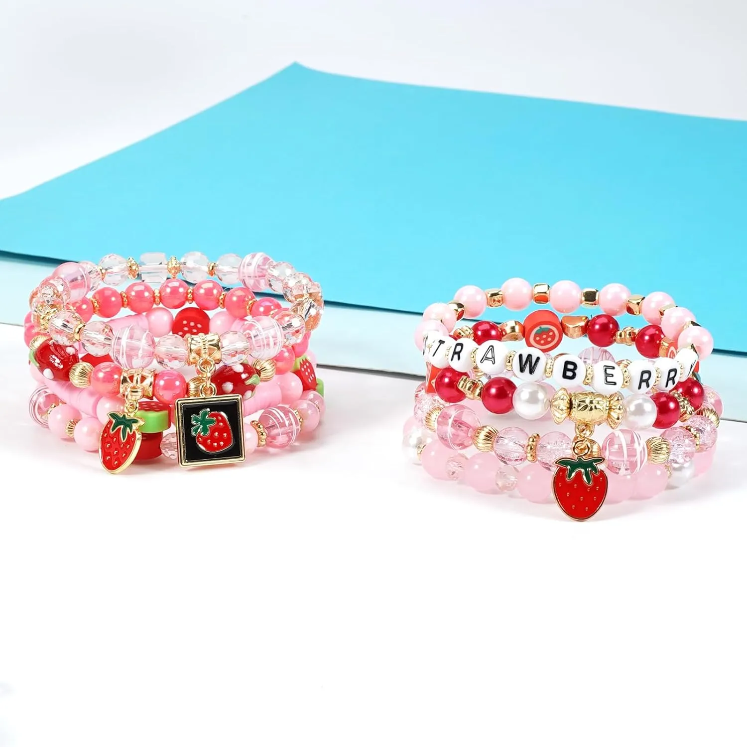 Ardorchid Game Day Bracelets Football Basketball Bracelets Tennis Baseball Stretchy Stackable Heishi Beads Bracelets