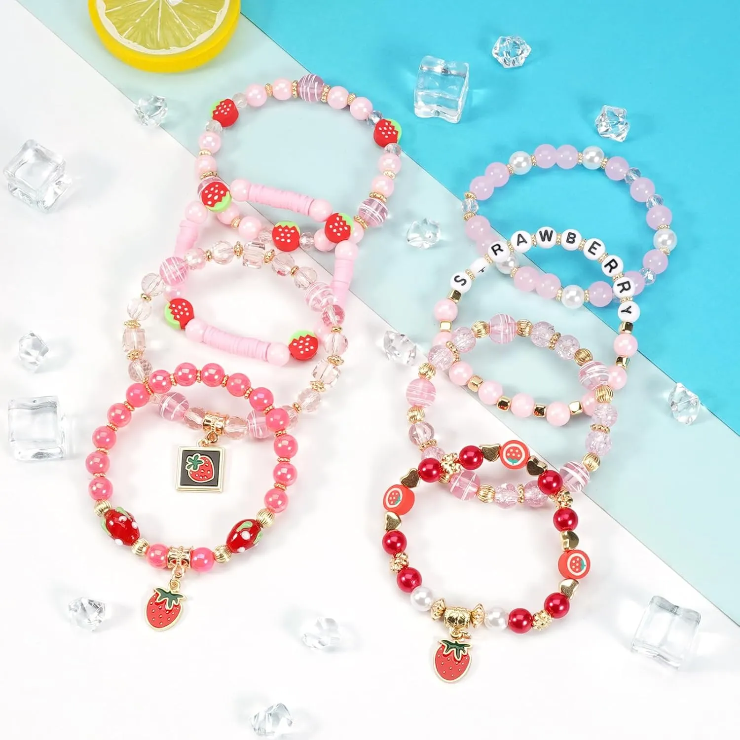 Ardorchid Game Day Bracelets Football Basketball Bracelets Tennis Baseball Stretchy Stackable Heishi Beads Bracelets