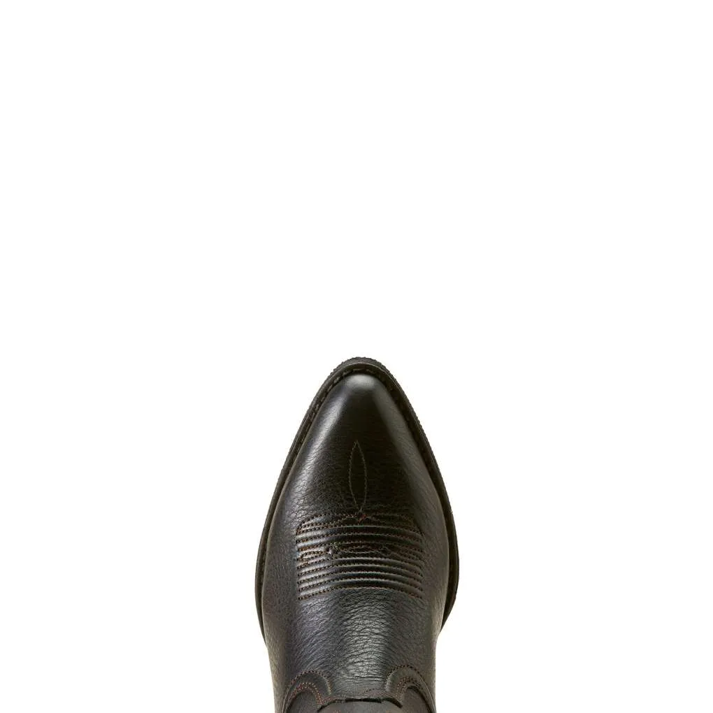 Ariat Ladies Heritage J Toe Stretchfit Black Deertan