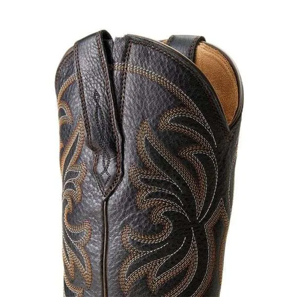 Ariat Ladies Heritage J Toe Stretchfit Black Deertan