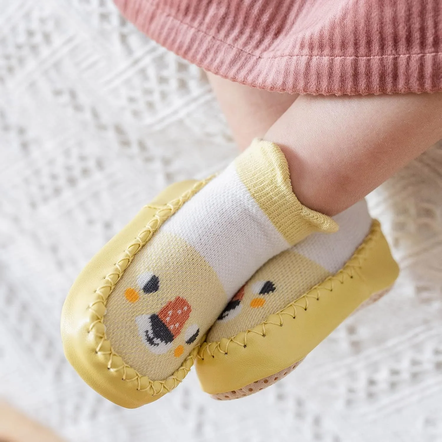 Baby Girl Shoes, 0-24 Months Newborn Baby Boys Girls Cartoon Sock Shoes Non-Slip First Walkers Shoes Black Boots