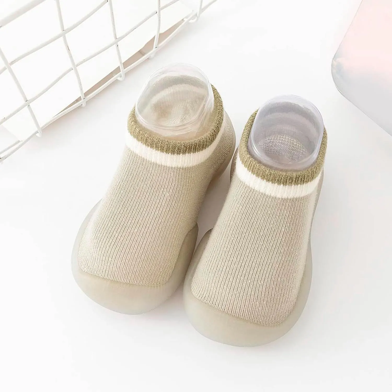 Baby Girl Shoes Autumn Children Toddler Shoes Boys and Girls Floor Sports Socks Shoes Solid Color Light and Cute B