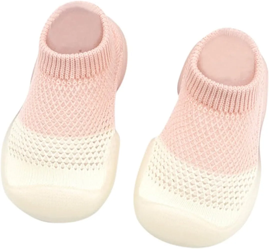 Baby Girl Shoes,Baby Girl Shoes Sock Shoes Anti-Slip Fuzzy Slipper Breathable Home Work Shoes 0-3 Years