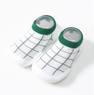 Baby Sock Shoes Infant Boys Girls Socks Shoes Toddler Fleece Warm Floor Socks Non Slip Prewalker Shoes White Shoes B