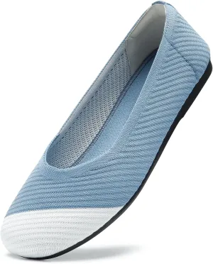 Bacia Women Flats Shoes Square Toe Ballet Flats Washable Fashion Two Toned Casual Office Shoes