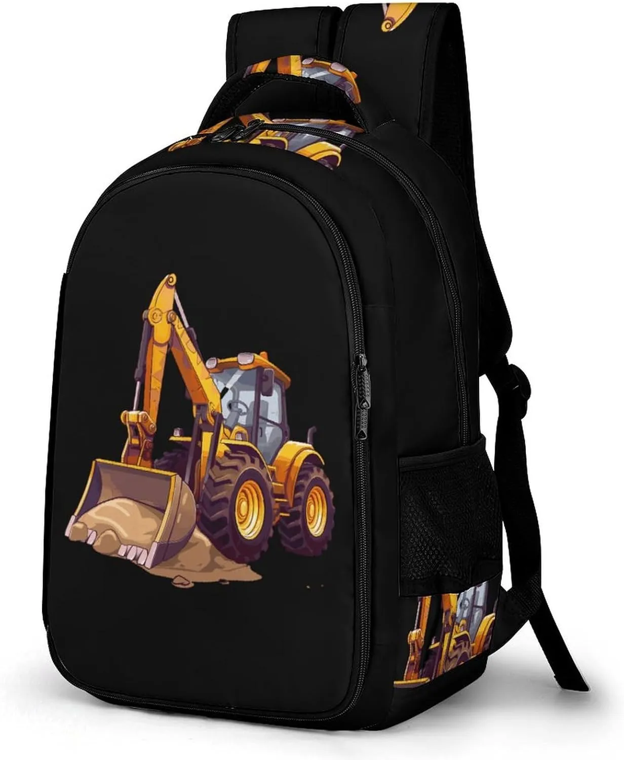 Backhoe Tractor Travel Laptop Backpack Lightweight 16.5 Inch Computer Work Bag Daypack