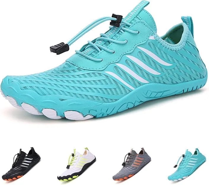 Barefoot Shoes Women Men Grounded Footwear Hike Aqua Shoes, Non-Slip Beach Drain Pool Swim Surf Water Sneakers