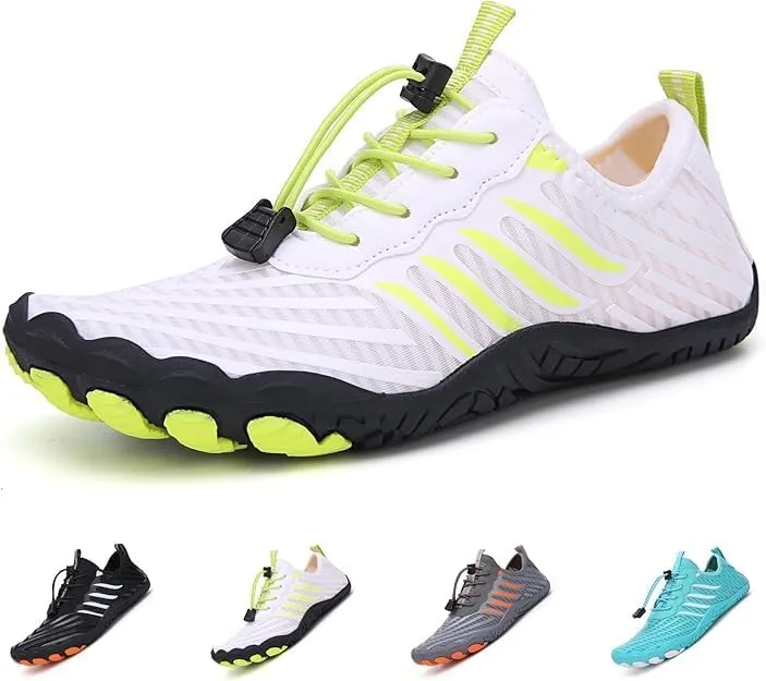 Barefoot Shoes Women Men Grounded Footwear Hike Aqua Shoes, Non-Slip Beach Drain Pool Swim Surf Water Sneakers