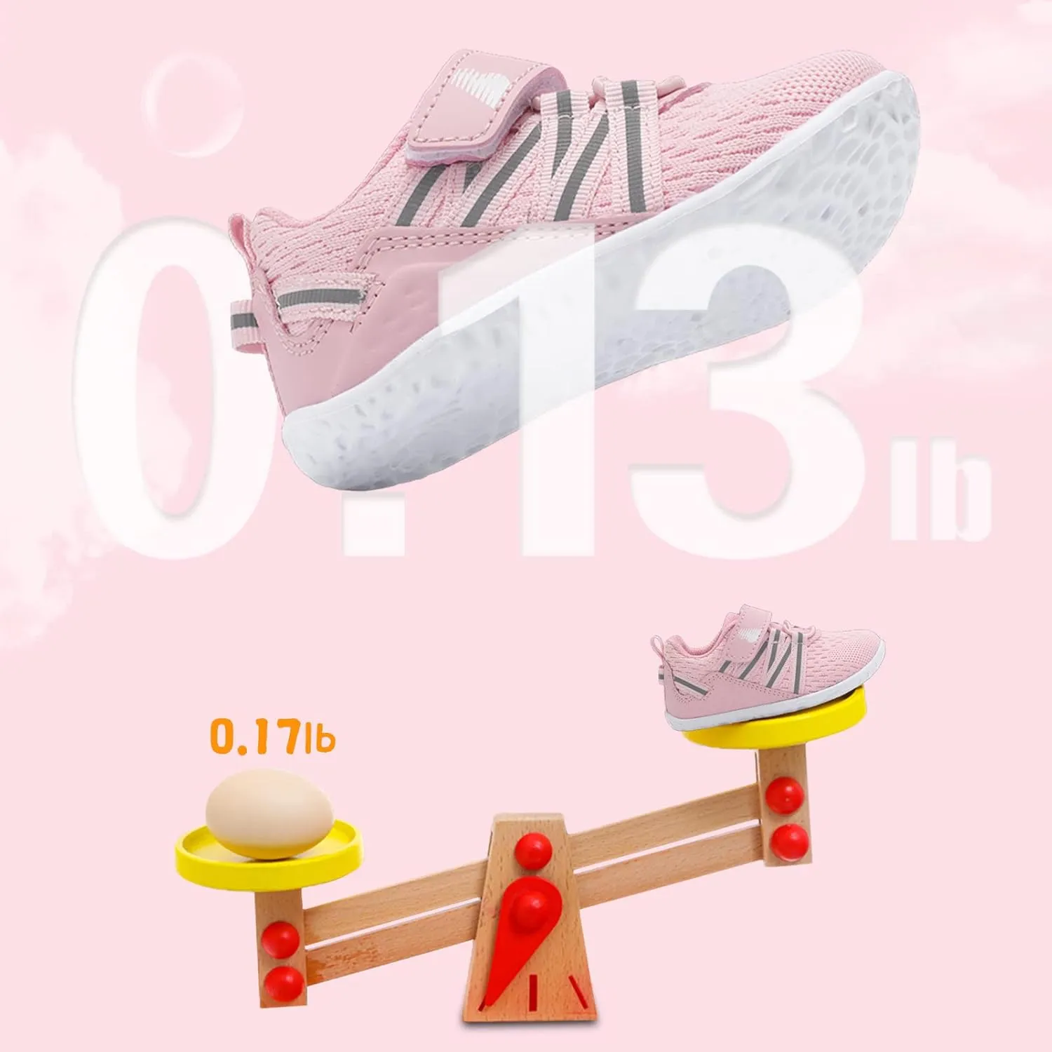 BARERUN Baby Sneakers Toddler Shoes Soft Anti-Slip Sole Newborn First Walkers Infant Toddler Breathable Athletic Running Shoes
