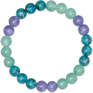 Beaded Necklace for Women,8MM Jasper Stone Necklace, Handmade Fashion Jewelry Gifts,Bead Choker Necklace