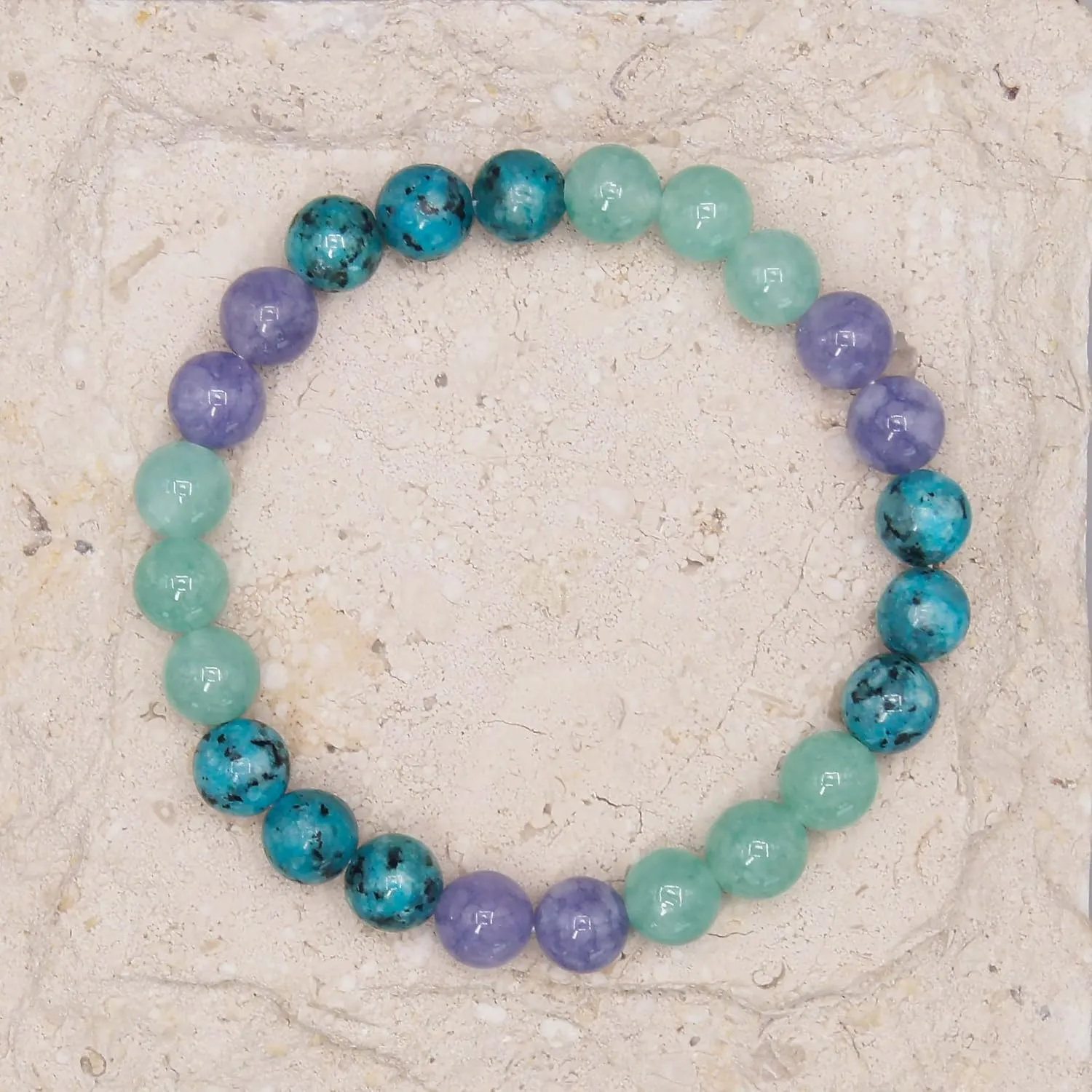 Beaded Necklace for Women,8MM Jasper Stone Necklace, Handmade Fashion Jewelry Gifts,Bead Choker Necklace