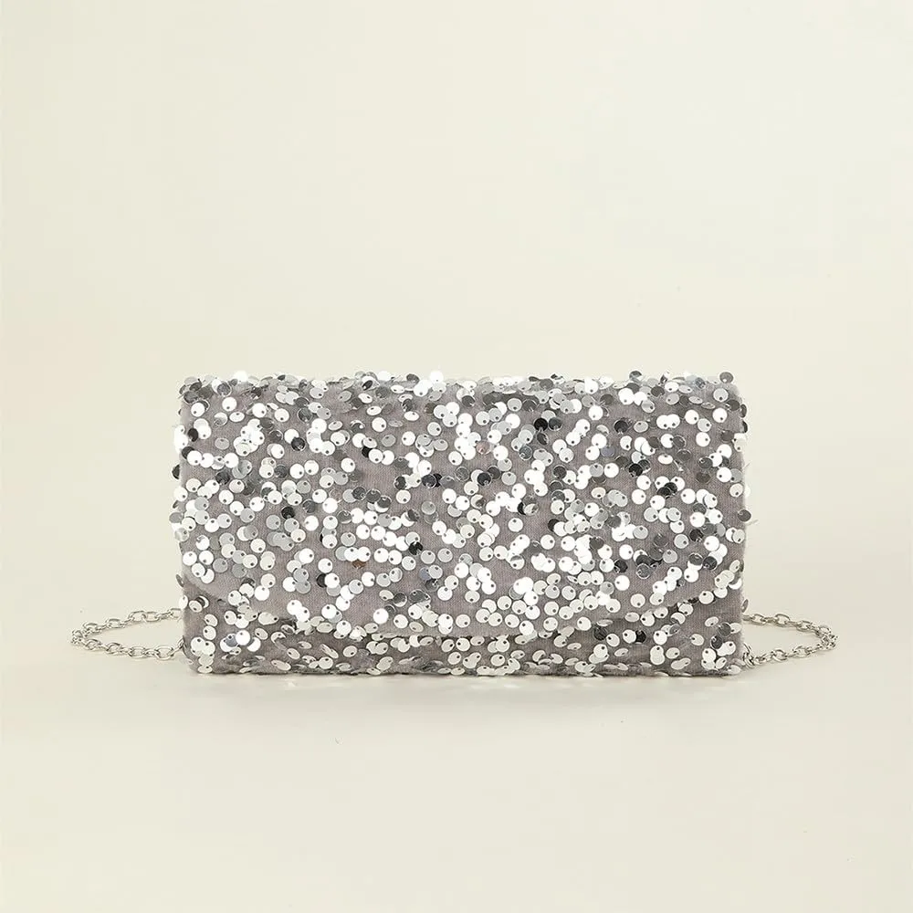 Beaded Sequins Money Purse Bling Purses Sequin Purse Evening Clutch Crossbody Shoulder Handbag for Party Prom Wedding