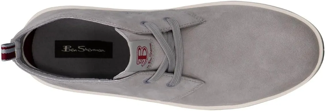 Ben Sherman Mens Thames Round Toe Chukka Casual Boots Ankle - Grey