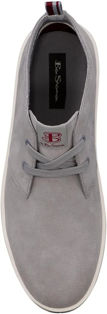 Ben Sherman Mens Thames Round Toe Chukka Casual Boots Ankle - Grey