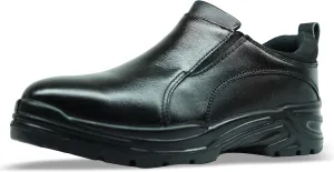 Black Waterproof Steel Toe Work Boots for Men & Women | Women & Men's Steel Toe Boots | Non-Slip- Slip-On Safety Sneakers-Industrial Shoes for Construction, Warehouse, and Outdoor Work Shoes for Youth & Adult