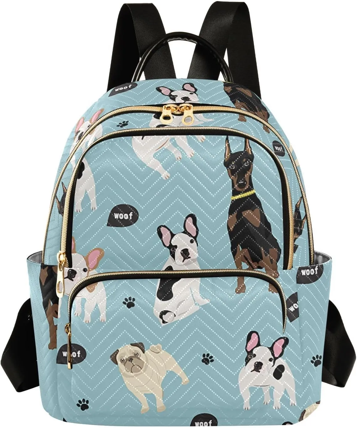 Blue Dogs Small Backpack Purse for Women Travel Diaper Bag Daypack Backpacks for Shopping Vacation