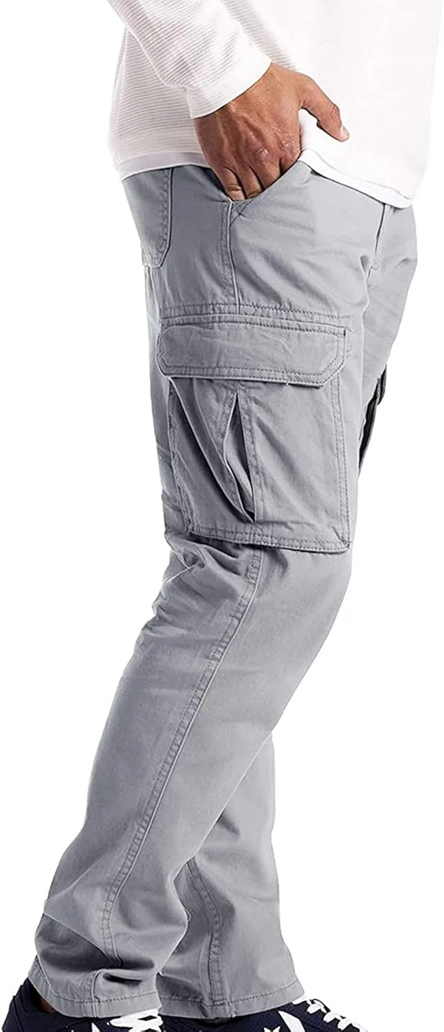 Bugle Boy Jeans for Men Cargo Wear Cargo Men's Full 6 Pocket Work Pants Trousers Slim Fit Cargo Pants for Men