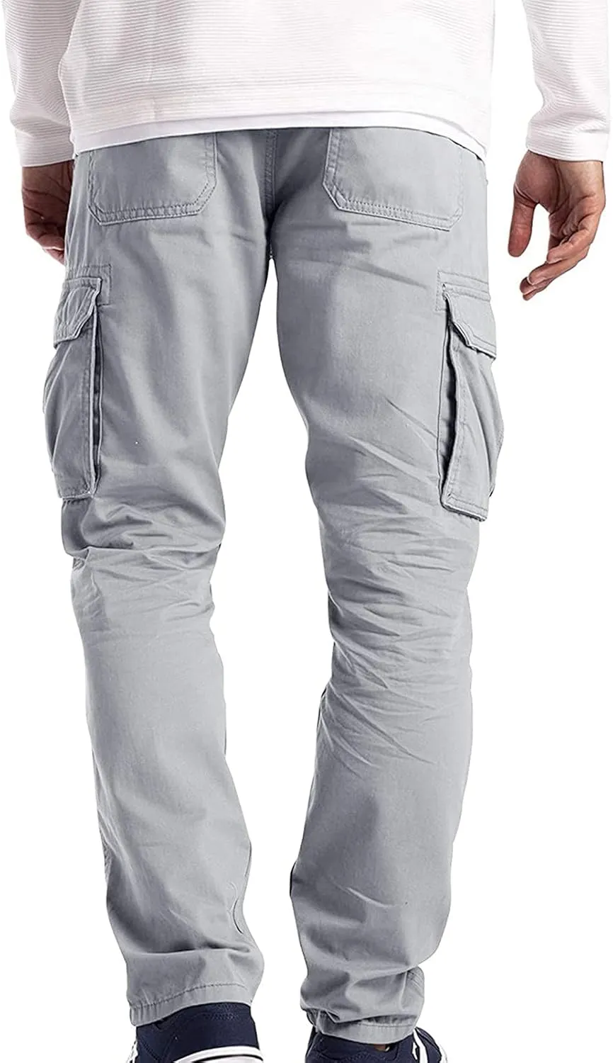 Bugle Boy Jeans for Men Cargo Wear Cargo Men's Full 6 Pocket Work Pants Trousers Slim Fit Cargo Pants for Men