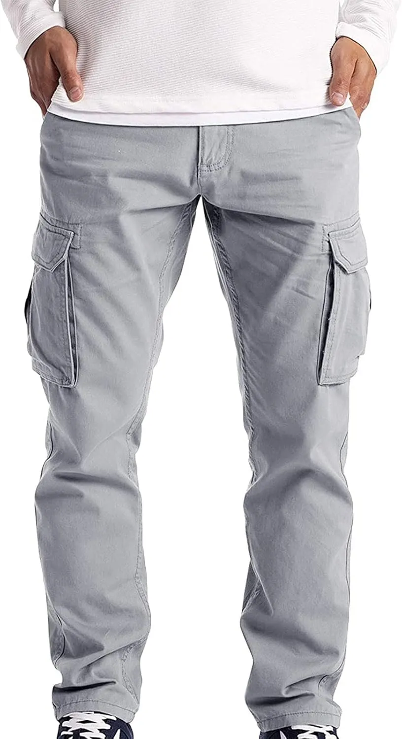 Bugle Boy Jeans for Men Cargo Wear Cargo Men's Full 6 Pocket Work Pants Trousers Slim Fit Cargo Pants for Men