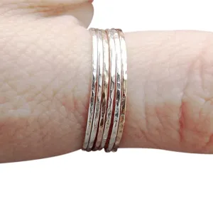 Build A Set! Super Skinny Stacking,Knuckle, or Thumb Rings,Gold Rings,Stacking Rings,Knuckle Rings,Skinny Rings,Thin Rings, Hammered Ring