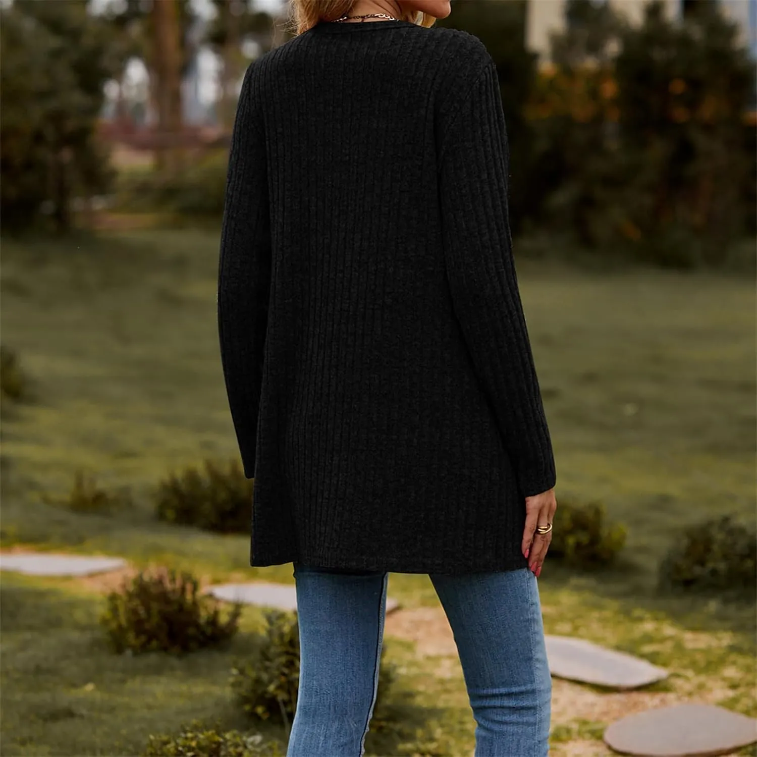 Cardigan Sweaters for Women Fall Outfit Open Front Lightweight Crochet Womens Cardigan with Pockets