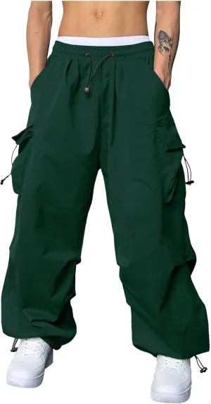 Cargo Joggers Men Stretch Casual Joggers Elastic Waist Drawstring Streetwear Pant Sweatpants with Pockets