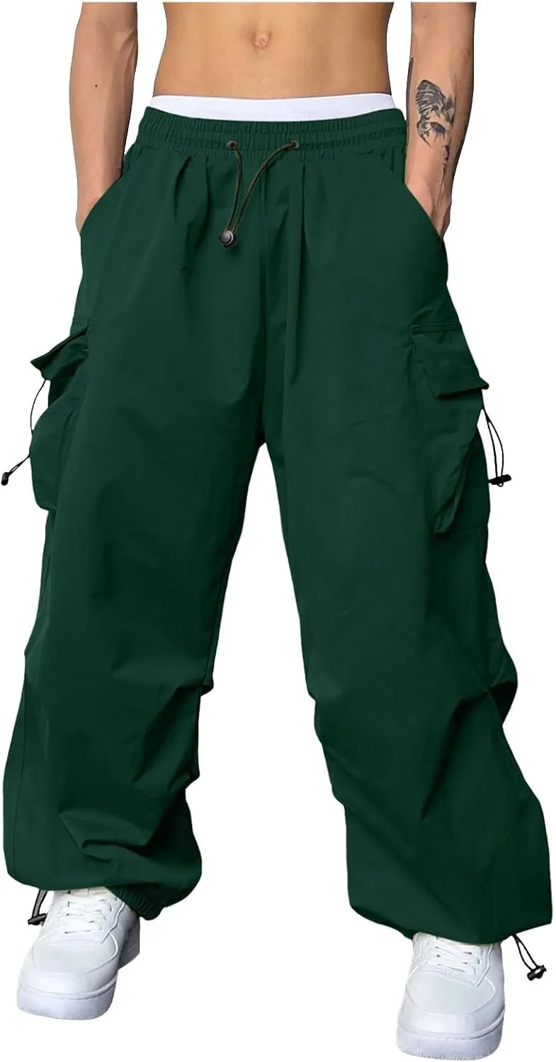 Cargo Joggers Men Stretch Casual Joggers Elastic Waist Drawstring Streetwear Pant Sweatpants with Pockets